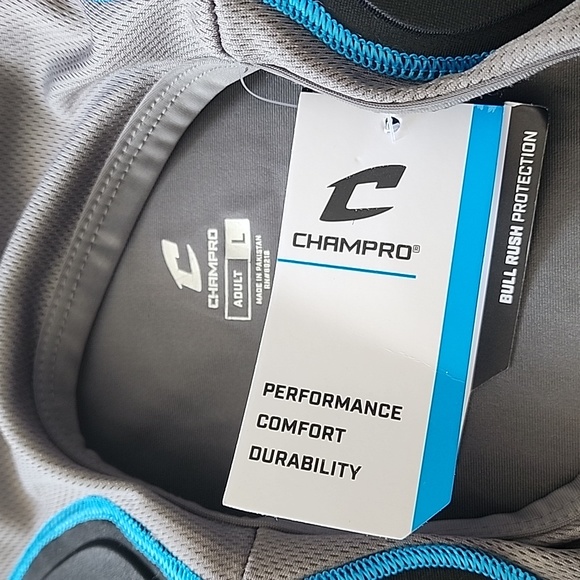 CHAMPRO Men's Bull Rush Football Compression Shirt with Cushions System - Picture 9 of 9